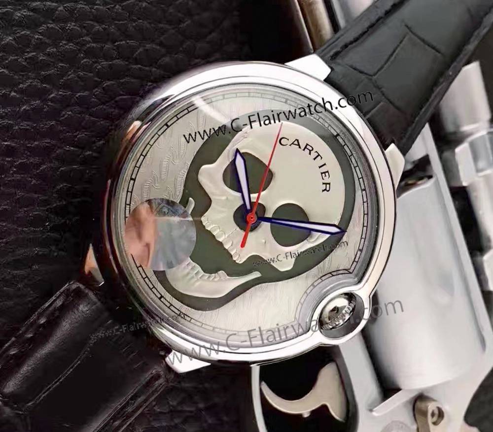 Buy Replica Ballon Bleu Cartier Skull Watch Men 45mm